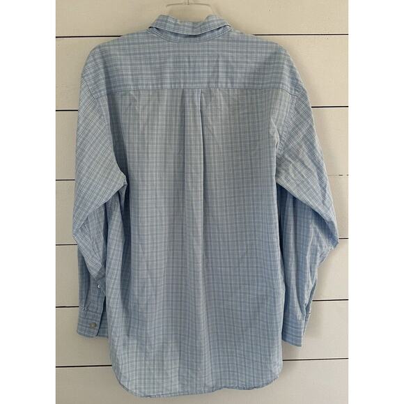 Vineyard Vines Mens Whale Shirt Button Down Blue Plaid Check Long Sleeve M - Picture 6 of 10